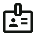 Employee id card icon